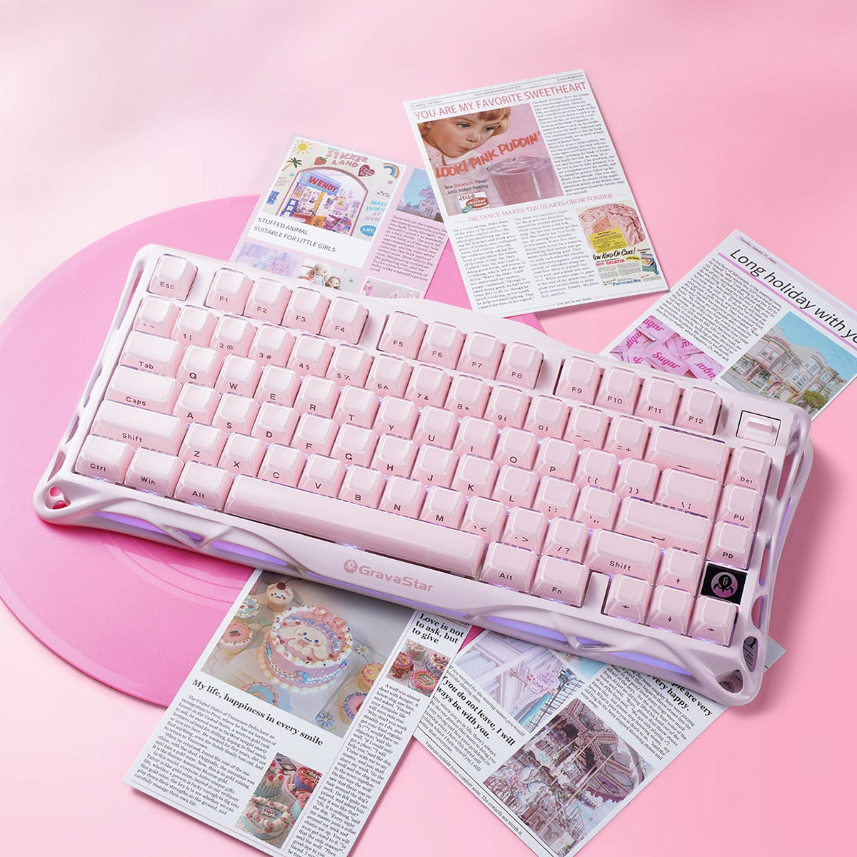 Mercury K1 Special Edition Keyboard - Sakura Pink