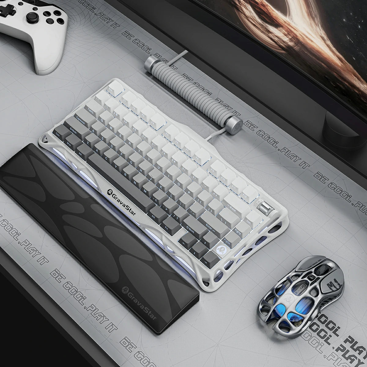 Mercury K1 Keyboard - Gradient White