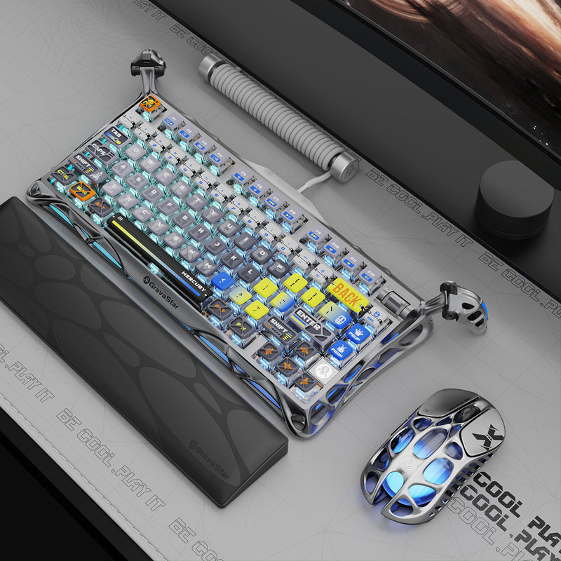 Mercury K1 Pro Keyboard - Interstellar Silver