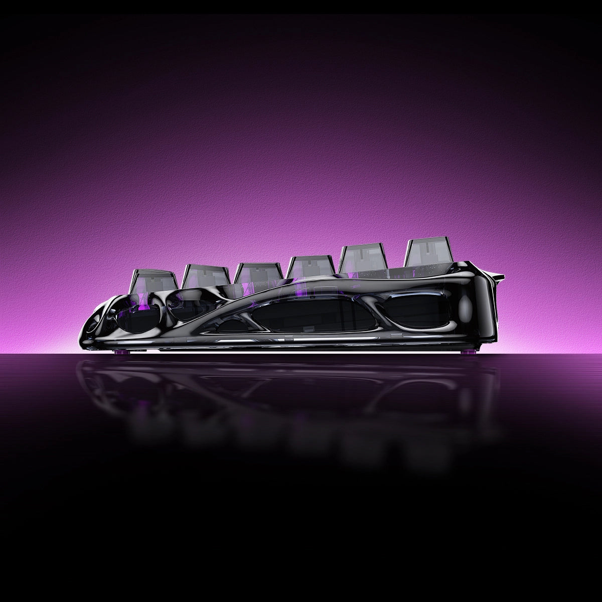 Mercury V75 Lite Hall Effect Gaming Keyboard - Transparent Black