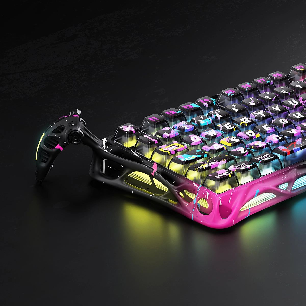 Mercury V75 Pro Hall Effect Gaming Keyboard Special Edition - Neon Graffiti