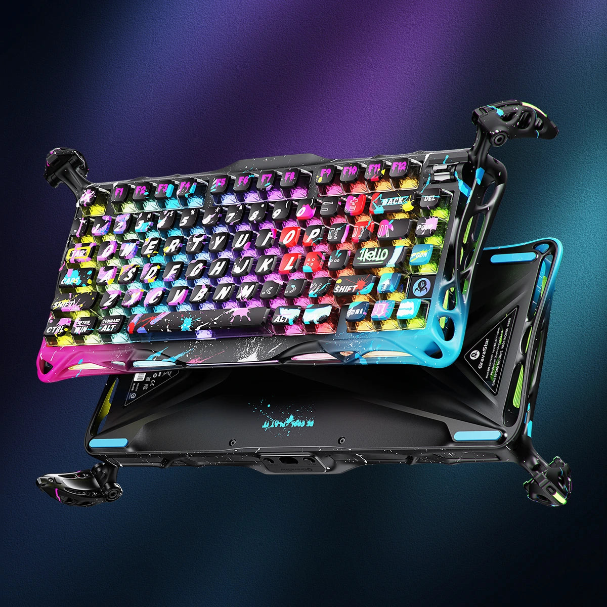 Mercury V75 Pro Hall Effect Gaming Keyboard Special Edition - Neon Graffiti