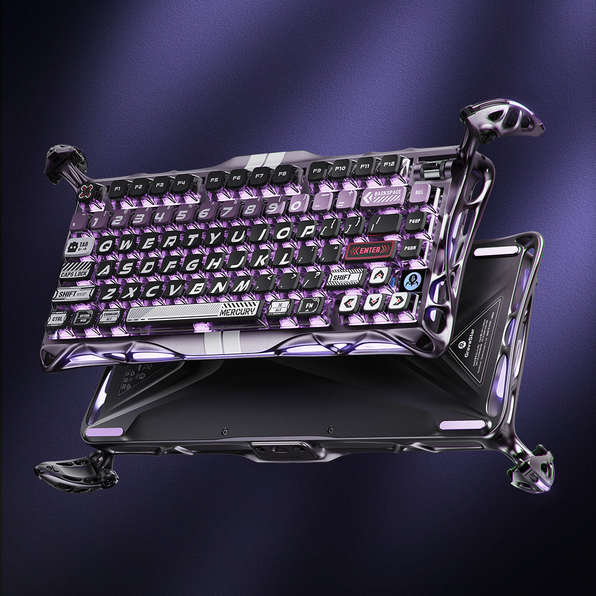 Mercury V75 Pro Hall Effect Gaming Keyboard - Iron Purple
