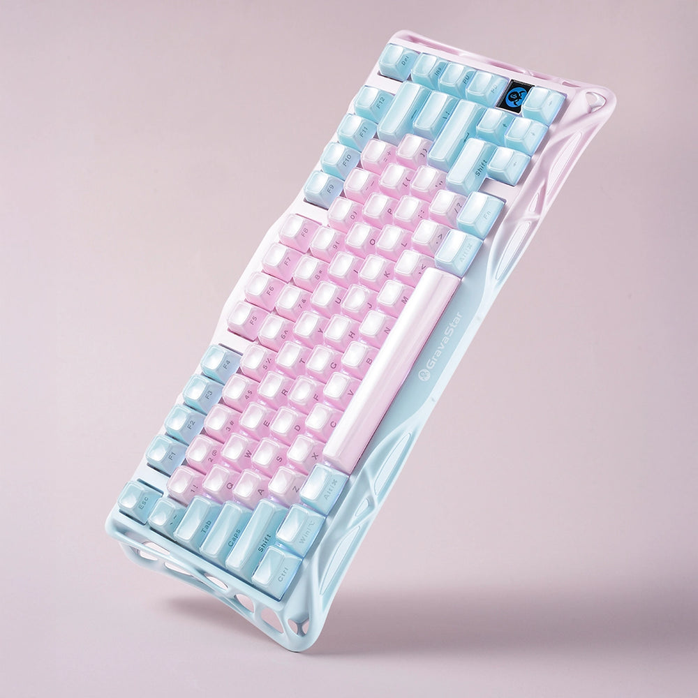 GravaStar K1 Lite ゲーミングキーボード スターピンク GravaStar Mercury K1 Lite Special Edition Keyboard - Lumen Rose