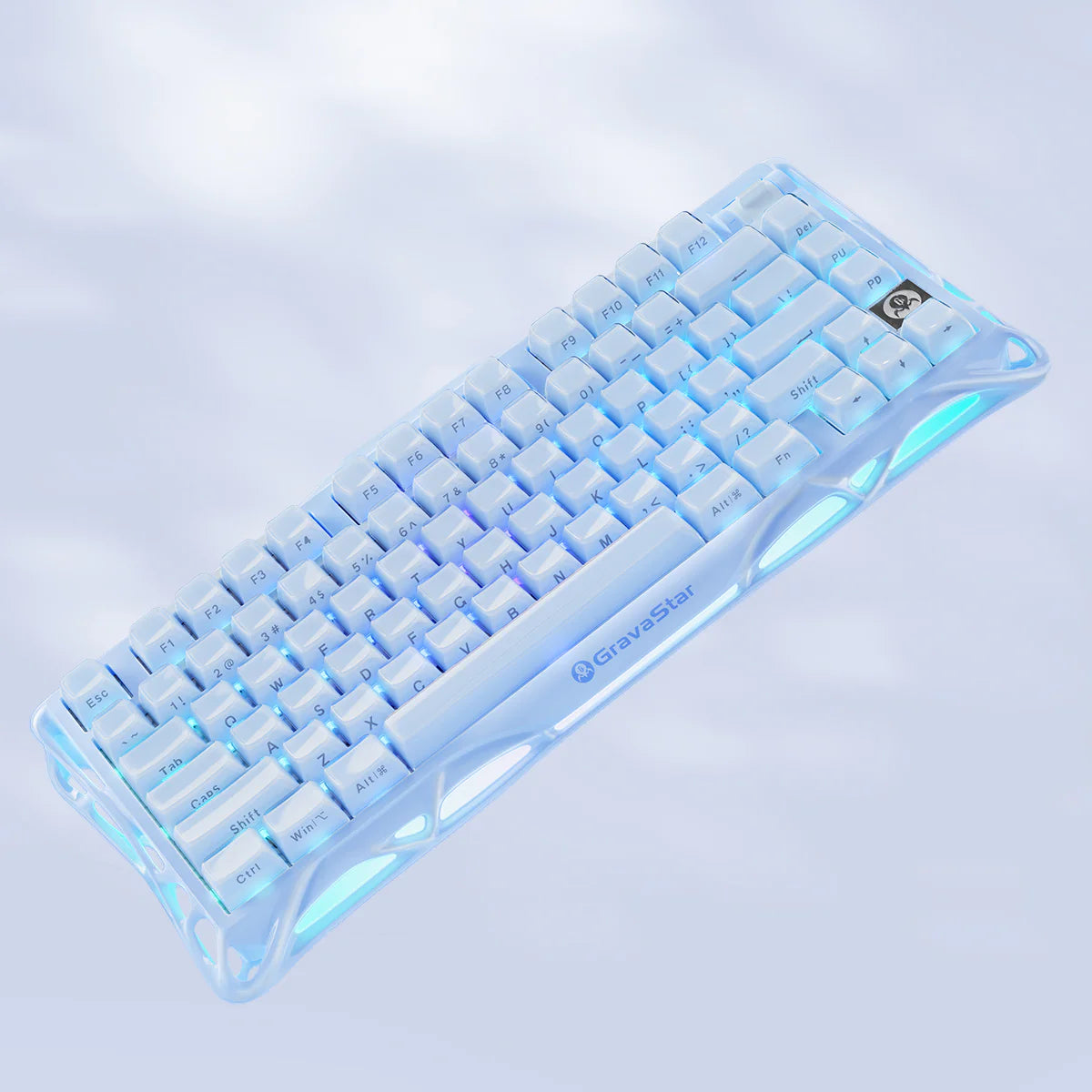 GravaStar Mercury K1 Ice Blue – 75% Wireless Mechanical Keyboard