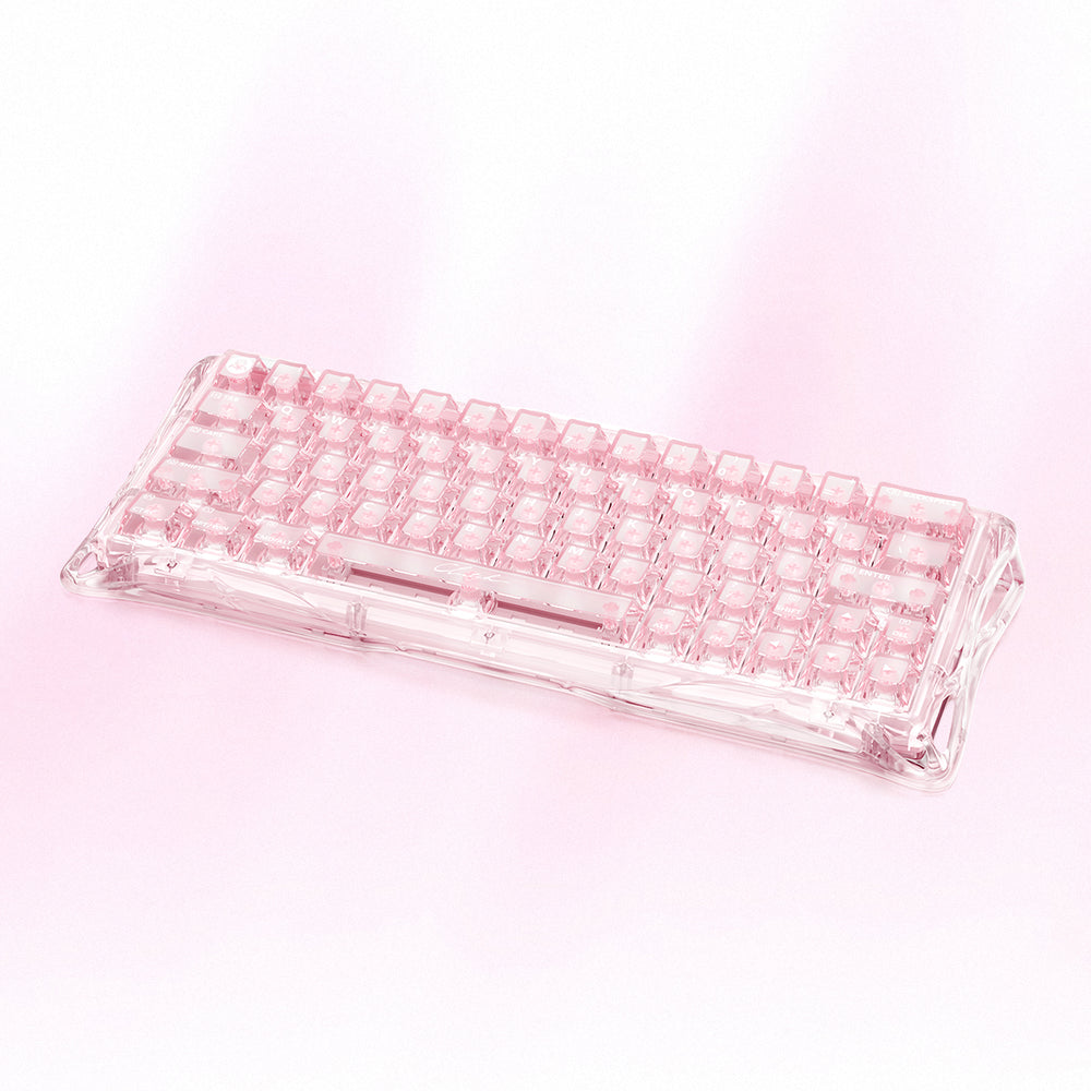 Mercury V60 HE Keyboard with 60% Layout - Crystal Rose