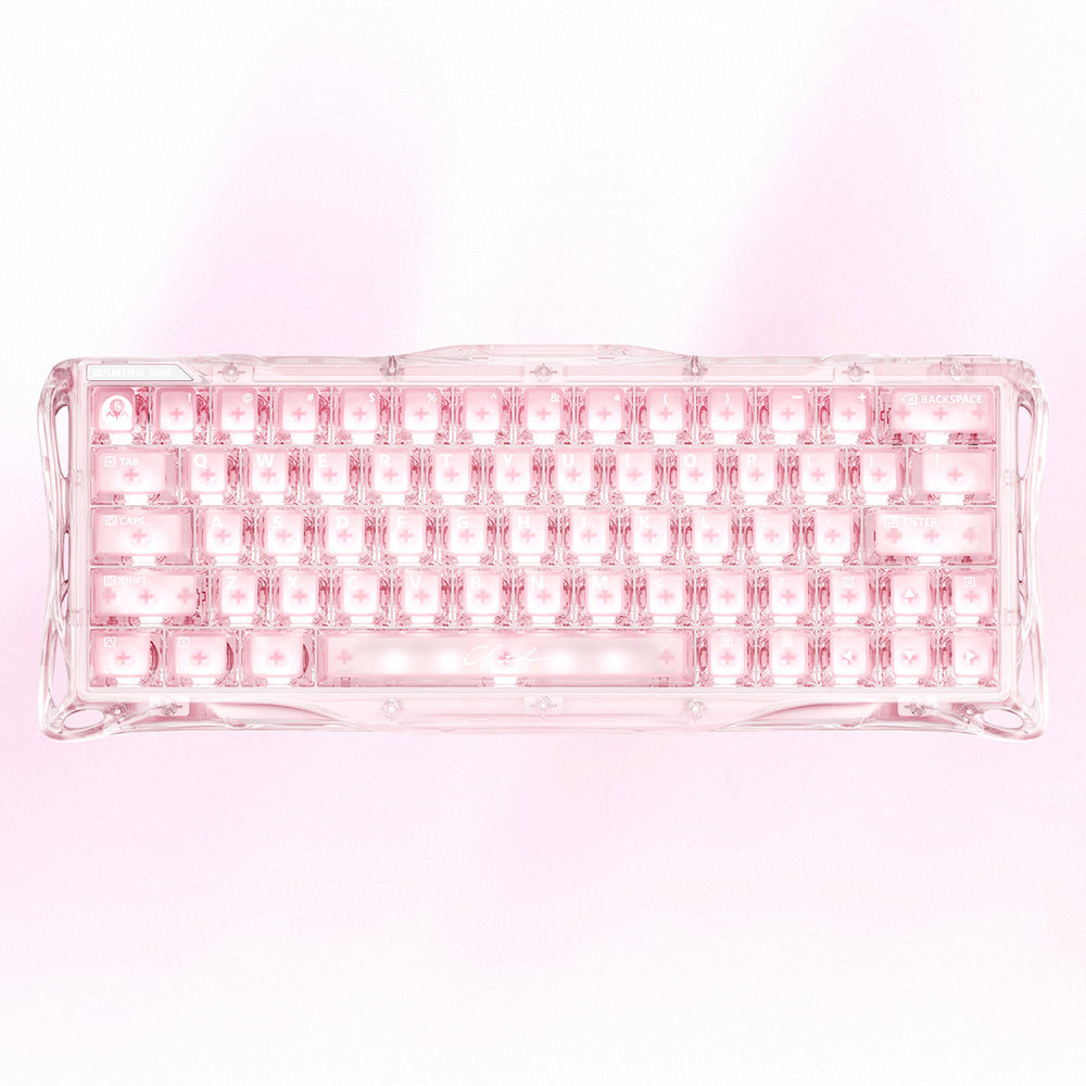 Mercury V60 HE Keyboard with 60% Layout - Crystal Rose