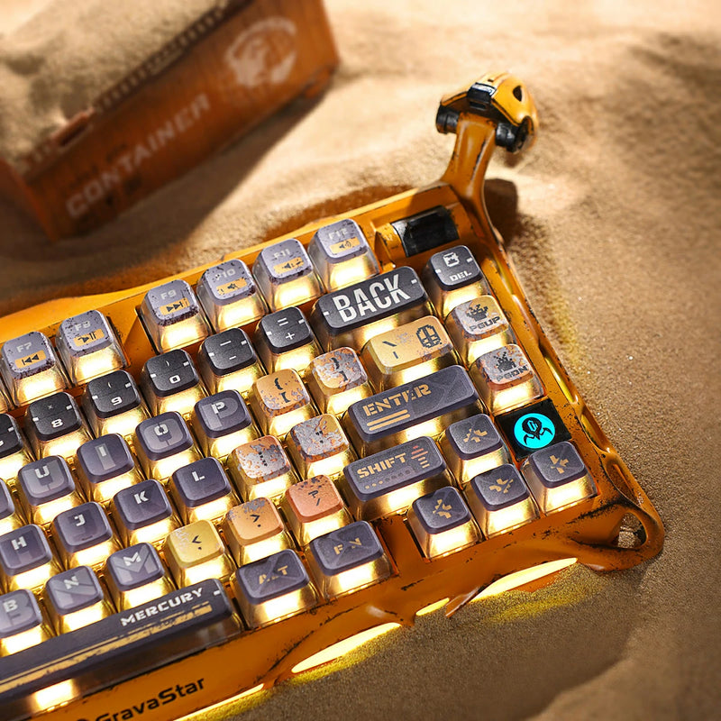 Mercury K1 Pro Special Edition Keyboard - Battle-Worn Yellow