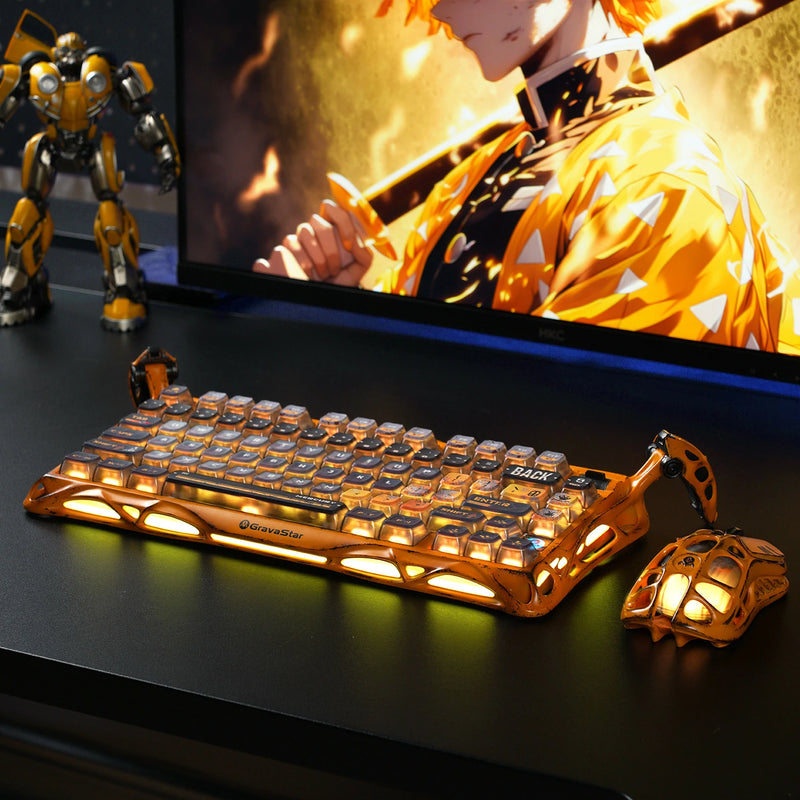 Mercury K1 Pro Special Edition Keyboard - Battle-Worn Yellow