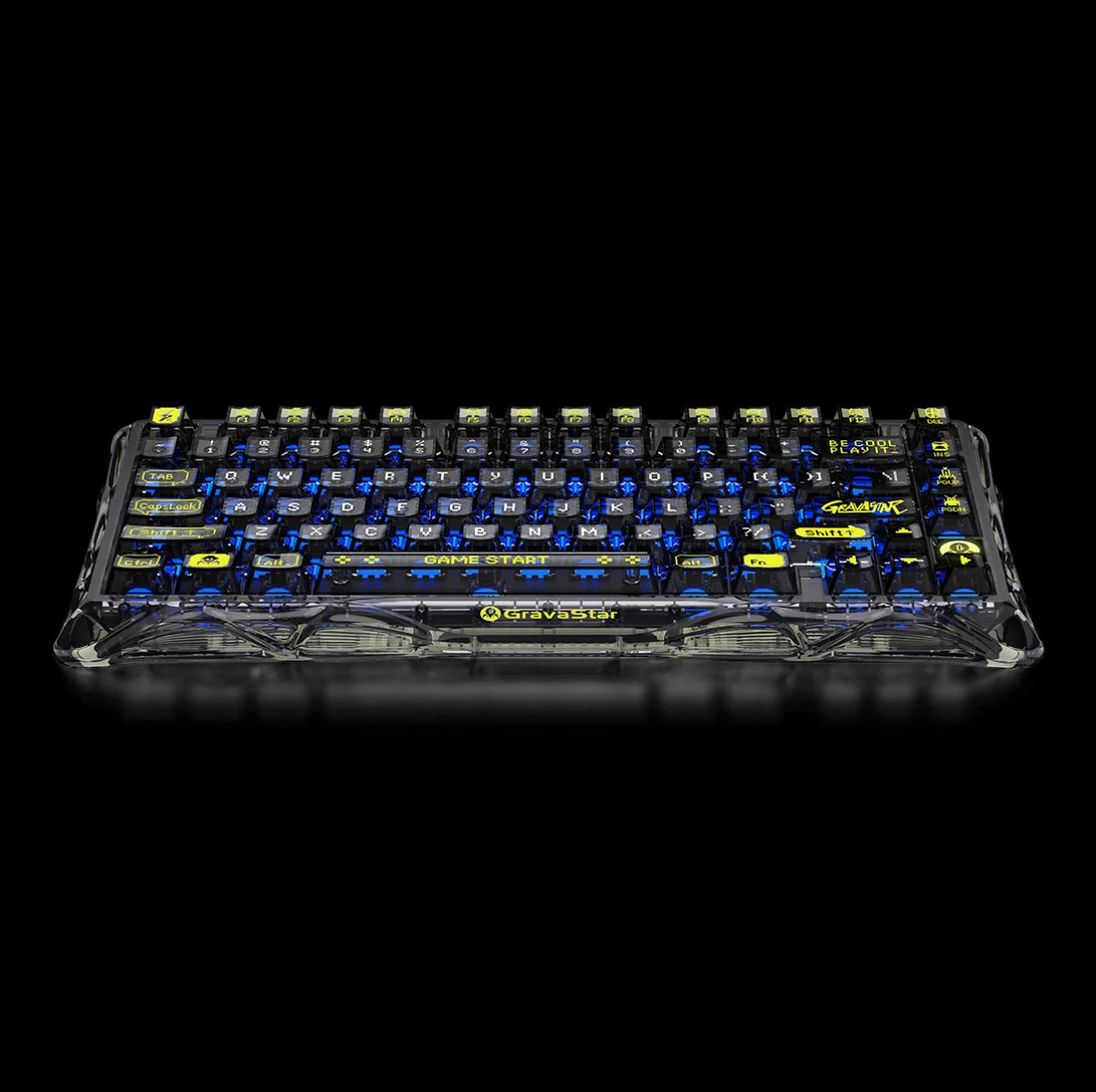 Mercury K1 Lite Keyboard - Transparent Black