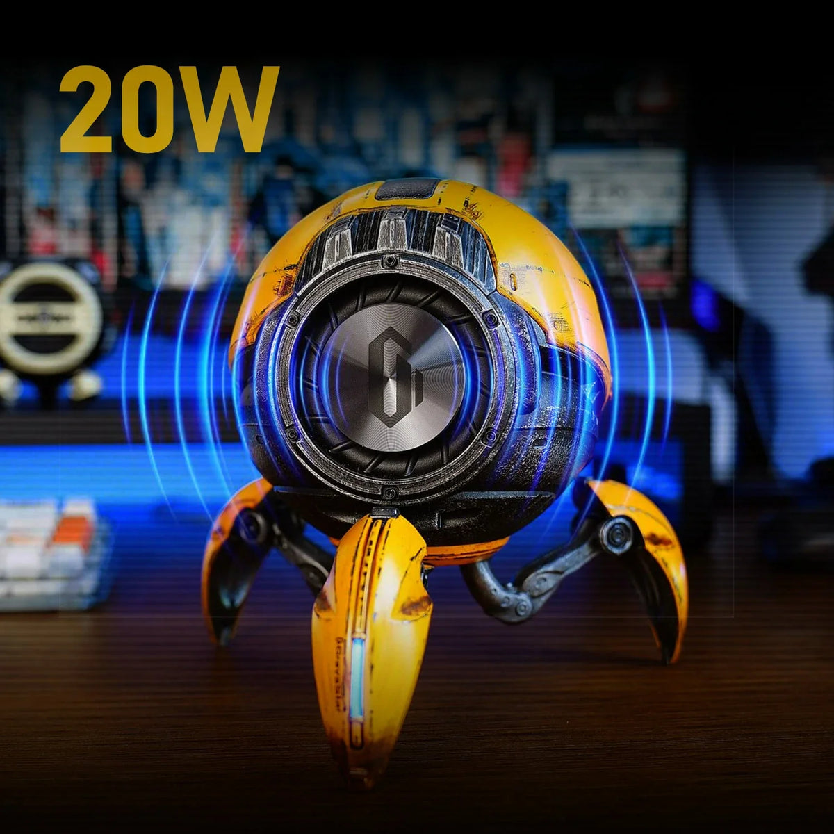 Mars Pro Special Edition Bluetooth Speaker - War Damaged Yellow