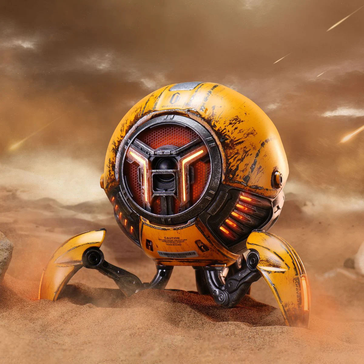 Mars Pro Special Edition Bluetooth Speaker - War Damaged Yellow