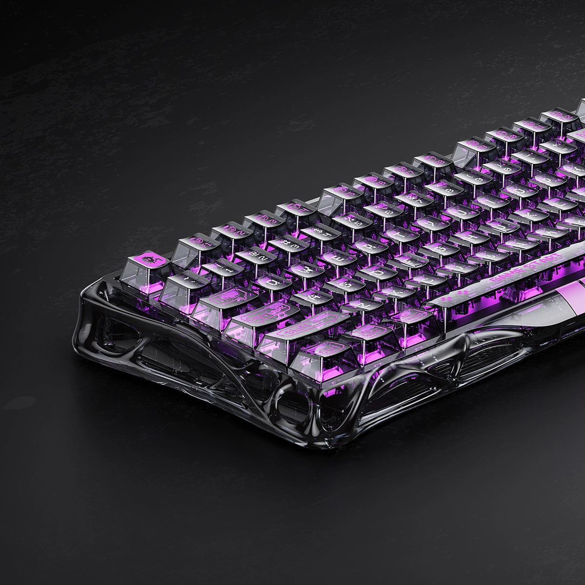 Mercury V75 Lite Hall Effect Gaming Keyboard - Transparent Black