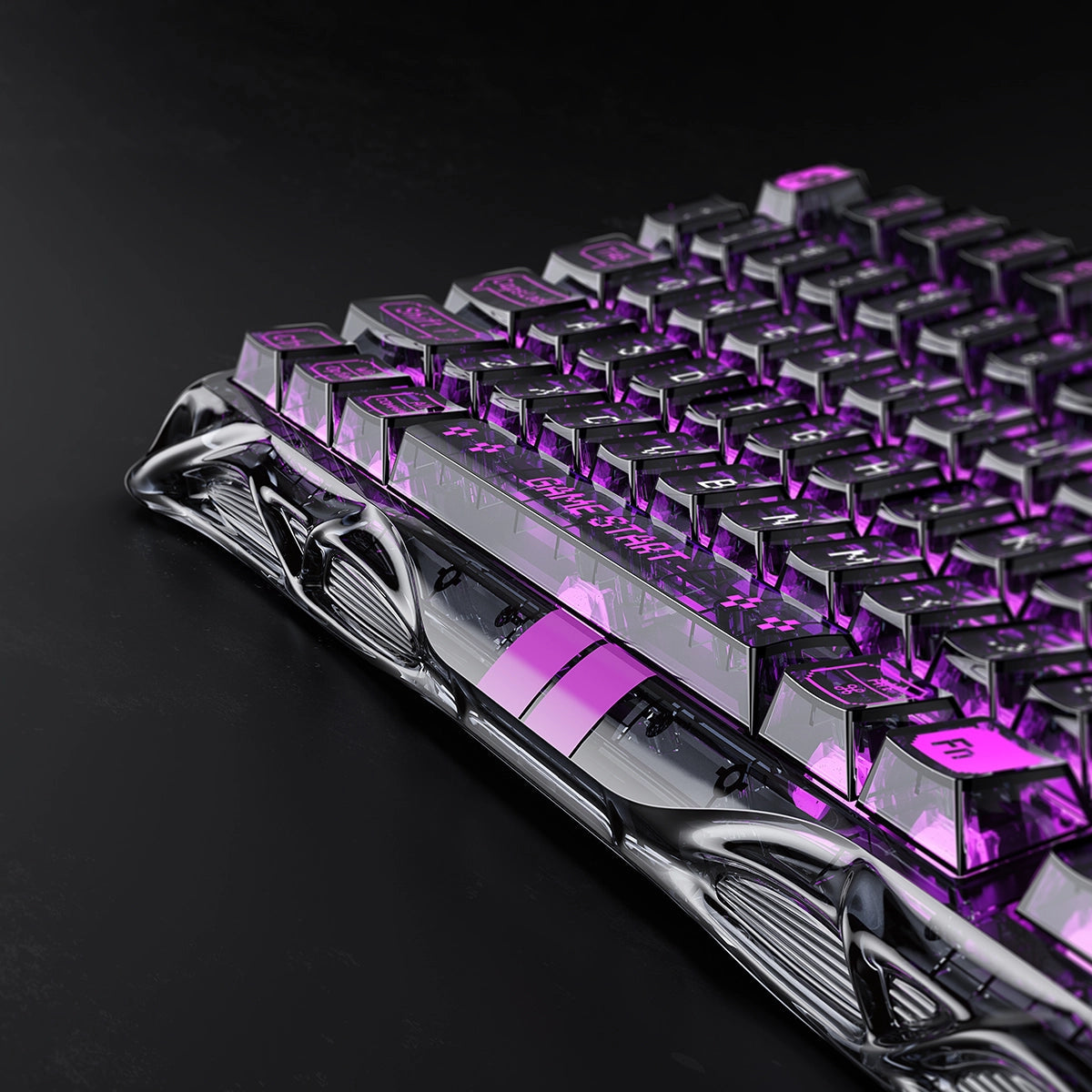 Mercury V75 Lite Hall Effect Gaming Keyboard - Transparent Black