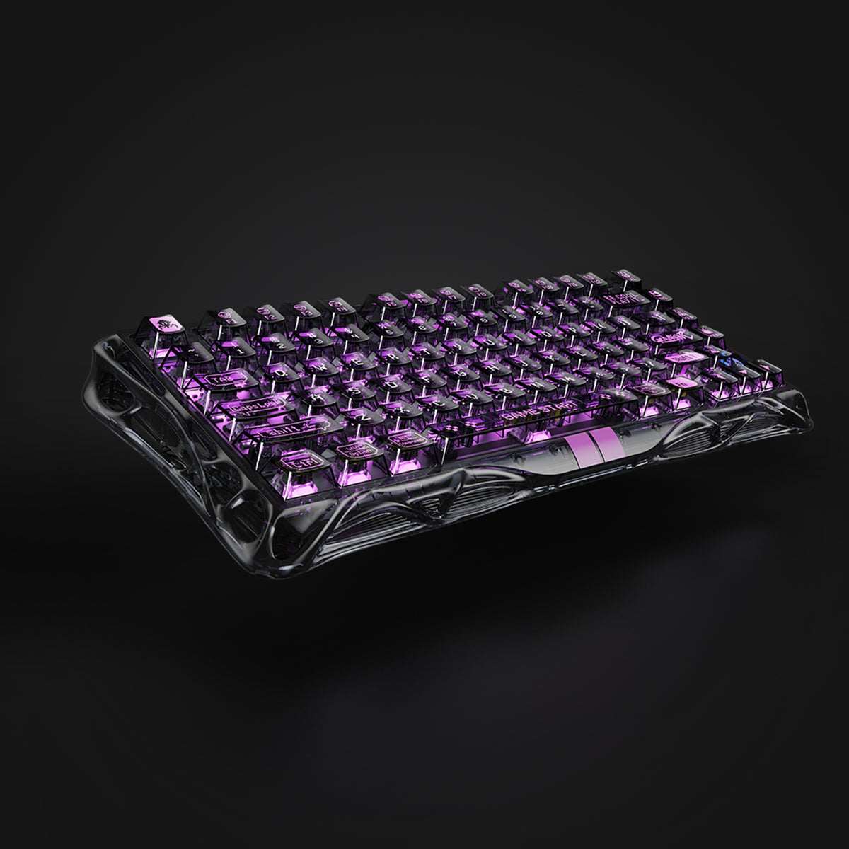 Mercury V75 Lite Hall Effect Gaming Keyboard - Transparent Black