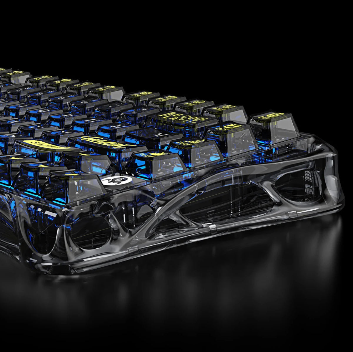 Mercury K1 Lite Keyboard - Transparent Black